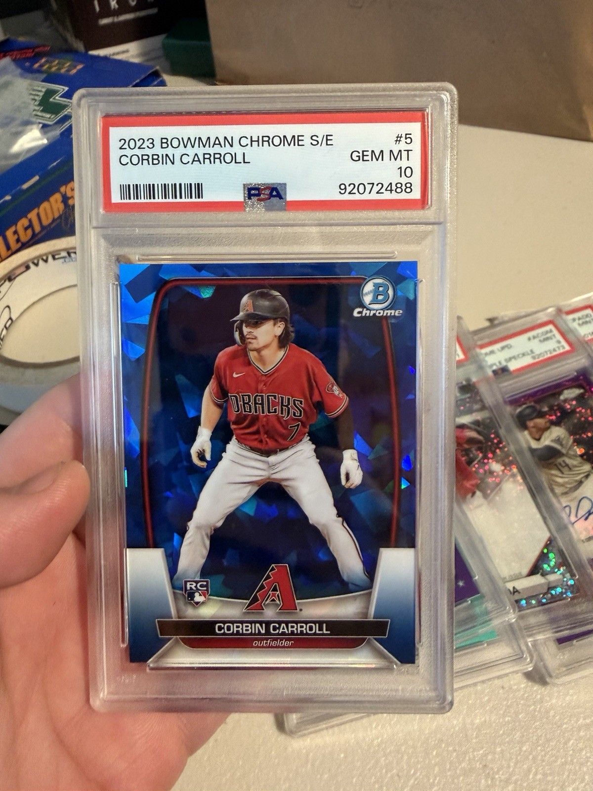 2023 Bowman Chrome Sapphire Edition #5 Corbin Carroll PSA 10