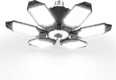 LED Garage Light Bulb 150W 15000LM Deformable Garage Lights Ceiling Led with 6 A