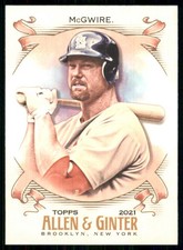 2021 Topps Allen & Ginter #27 Mark McGwire St. Louis Cardinals 53246