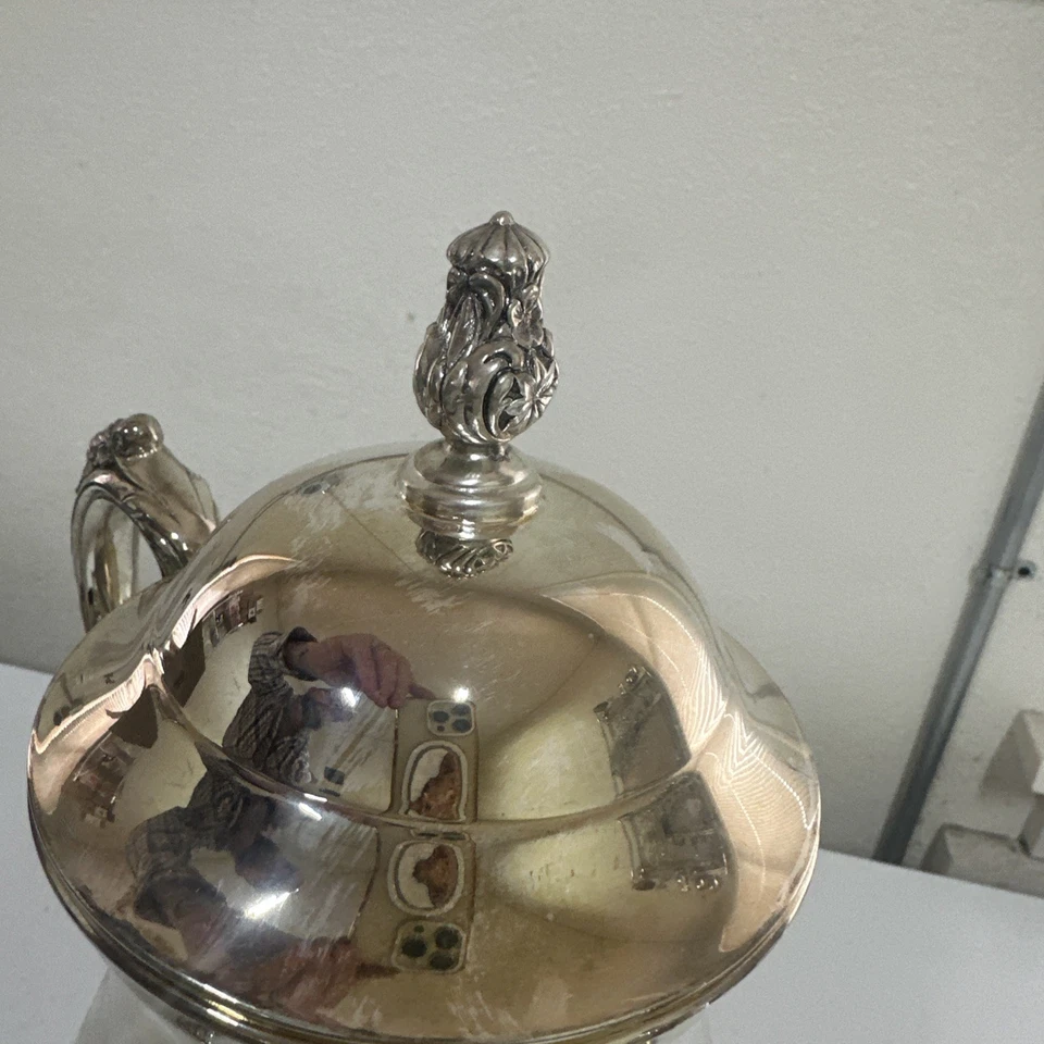 Reed & Barton Sheffield Silverplate Samovar Coffee Urn 3 qt Capacity 18” tall - Image 3 of 4