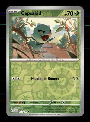 Capsakid 012/191 Common Surging Sparks Pokemon Reverse Holo Near Mint