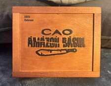 Cao Amazon Basin 2025 Empty Wooden Cigar Box 8.75x7x2.25 Ships Free