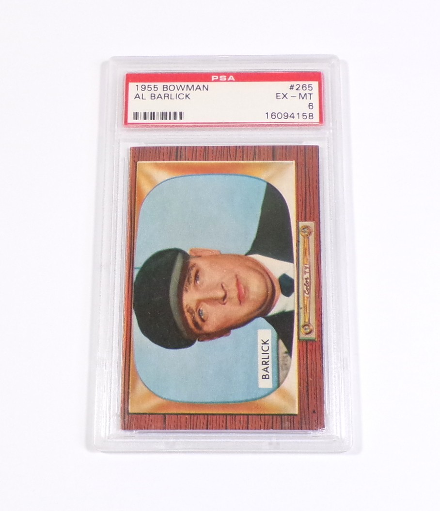1955 Bowman Al Barlick #265 Umpire PSA 6