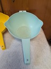 Set of 2 Vintage Tupperware Yellow & Mint Colanders Strainers — photo 2