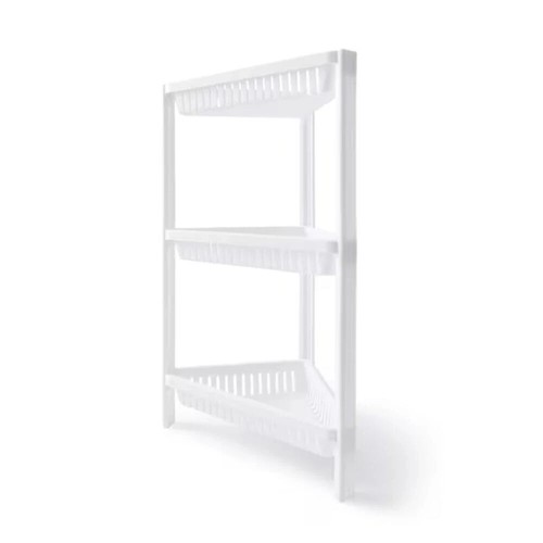 3 Tiers Corner Shelf Stand,Bathroom Storage Organizer Great for Small Bathroom - Picture 9 of 10