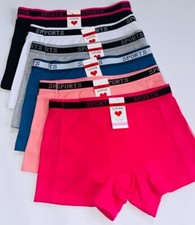 3/6Pack Women's Sports Cotton Boxer Shorts BoyShorts Yoga Fitness Gym 6827 S 3XL