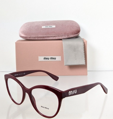 Brand New Authentic Miu Miu Eyeglasses VMU 04R USH - 1O1 Burgundy Frame - Picture 1 of 6