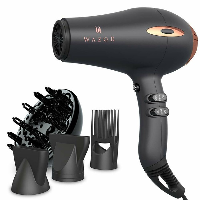 Wazor Professional Infrared Ionic Hair Dryer With Diffuser 1875w