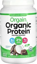 Orgain - Organic Protein Powder, Plant Based, Chocolate Coconut, 2.03 LB (920 g)