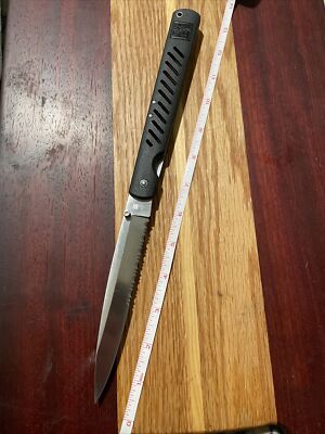1982 RARE Al Mar Seki Japan Quicksilver Slimline Model 6421 Jumbo Folding Knife
