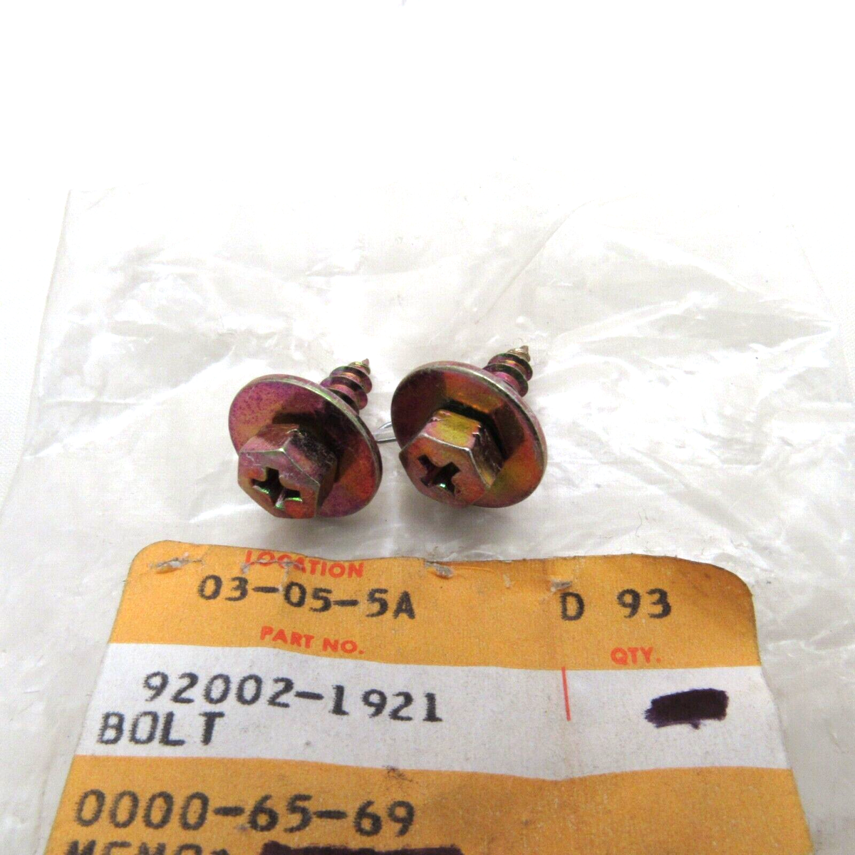 Kawasaki OEM 5x16mm Tapping Bolts Screws 92002-1921 Set of 2 | eBay