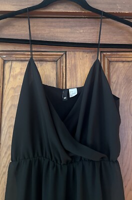 Divided by H&M Maxi Dress Black Short Long Sheer Overlay Mini Liner Side Slits 6 | eBay Divided by H&M Maxi Dress Black Short Long Sheer Overlay Mini Liner Side Slits 6 | eBay