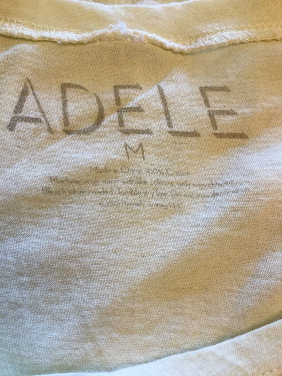 Adele.  Cream Color Shirt.  Female Cut.  M. - image 3