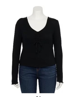 Juniors' SO  Cinch Front Top  size 3x brand new 