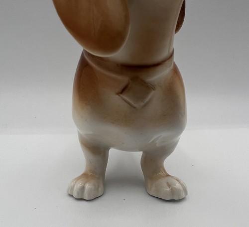 Vintage Czech Bohemian ROYAL DUX Hand Painted Porcelain DACHSHUND Dog Figurine - Picture 7 of 20