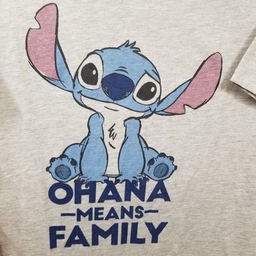 Disney Lilo & Stitch "Ohana Means Family" Graphic Print Women's Lg T-Shirt - Picture 4 of 7