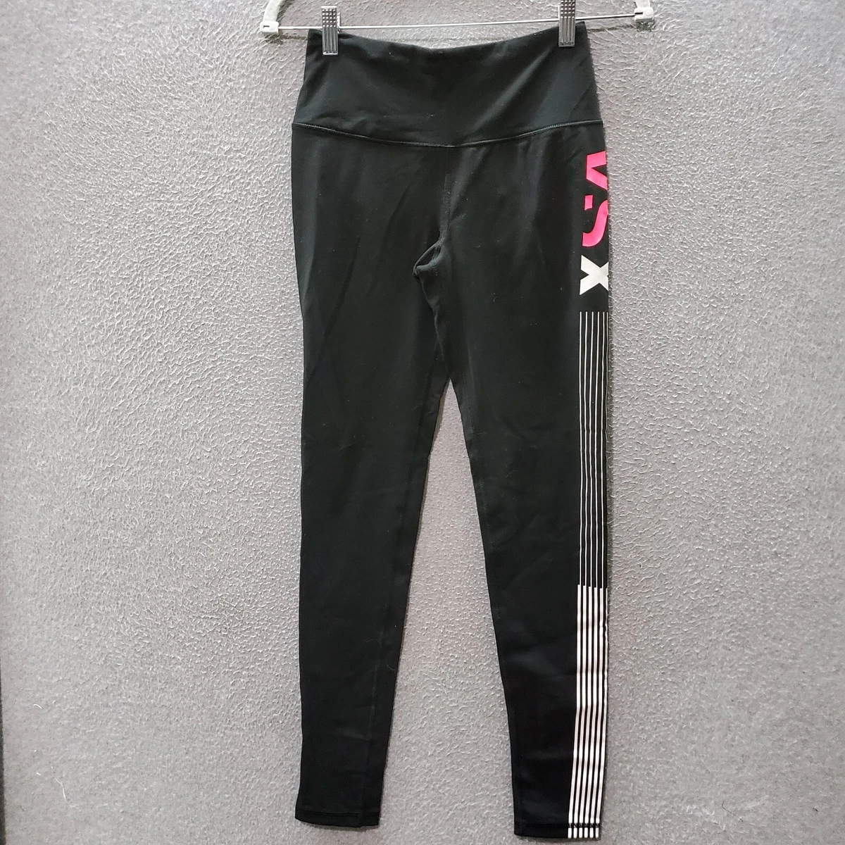 Victoria Secret Women Activewear Pants XS Black VXS Sport Leggings Knockout  READ