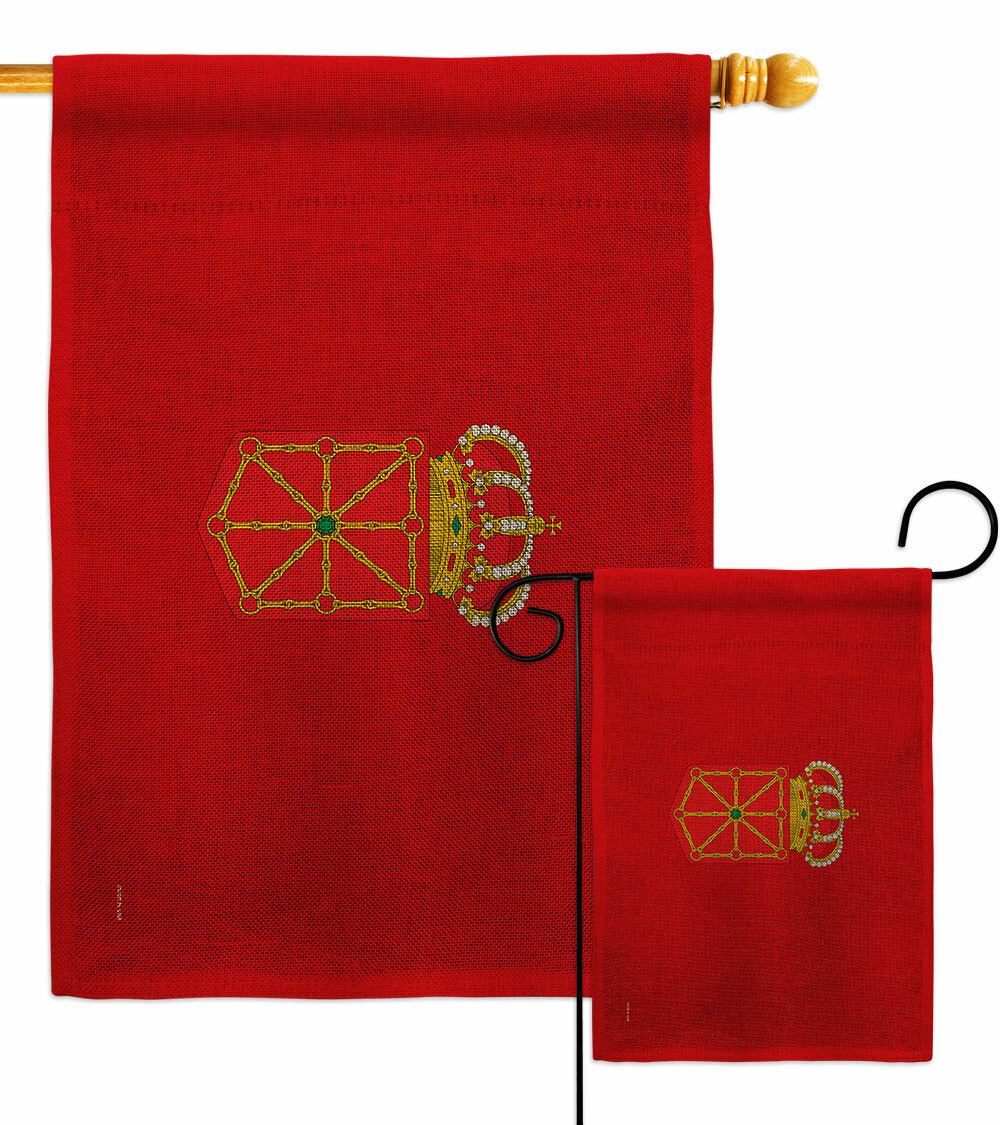 Bandera de Navarra Buralp Jardín Bandera España Comunidades Regalo Patio Casa Banner