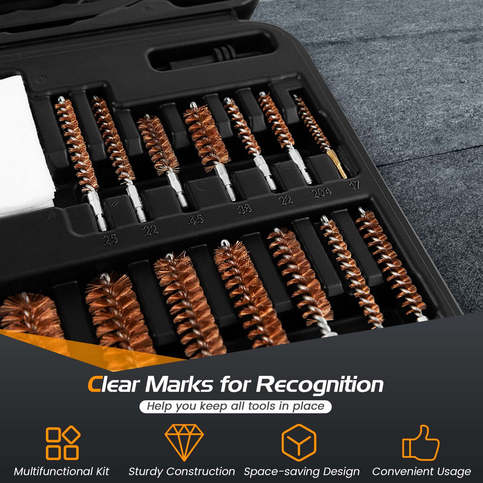 Universal Gun Cleaning Kit Hunting Shot Gun Cleaning Kit for All Guns W