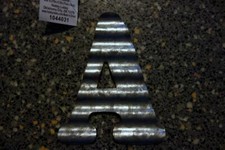 Corrugated Metal Industrial Letters CHOOSE From L A F U N / Hook on back 5.5"H