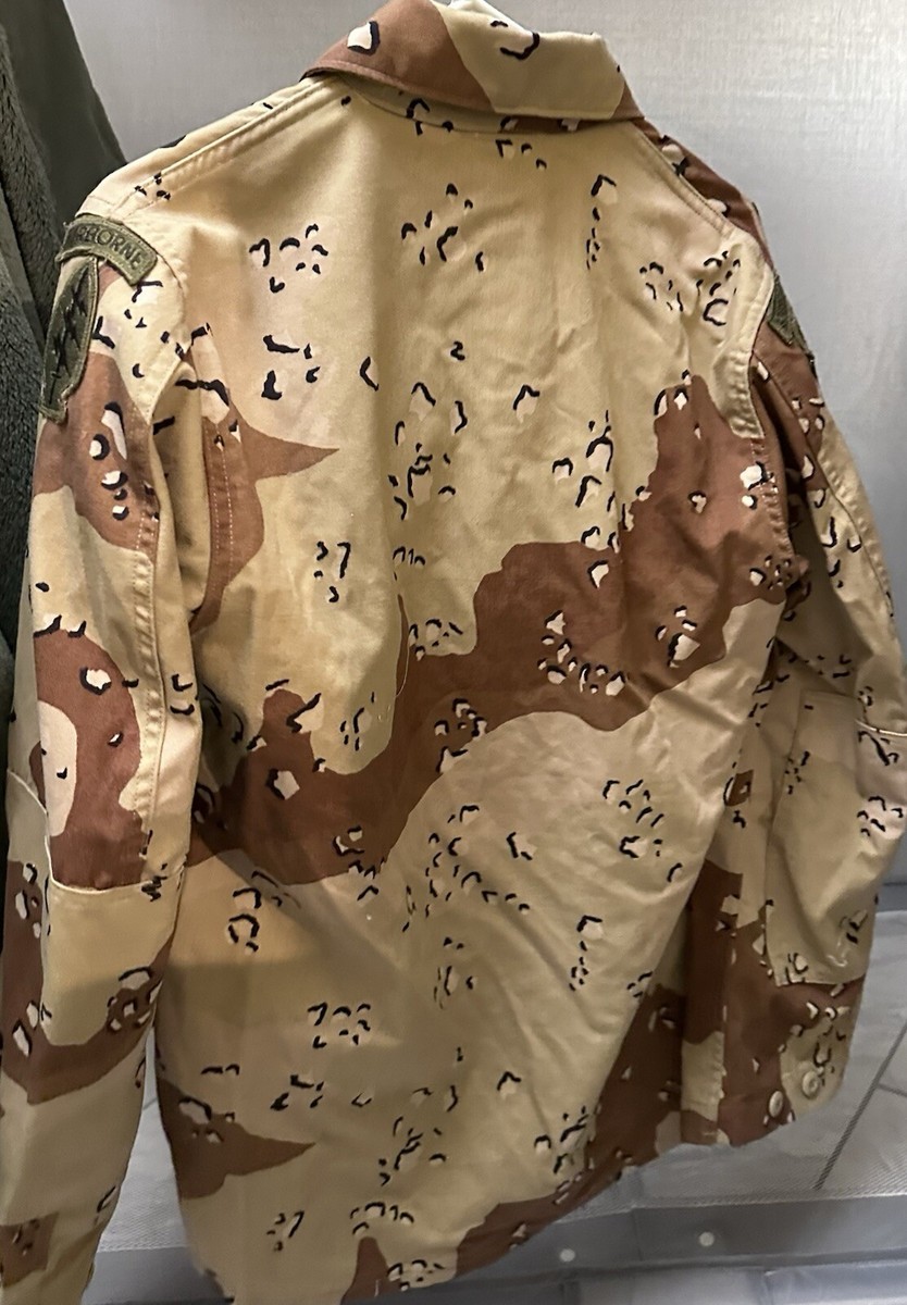 VINTAGE RARE DESERT STORM SPECIAL FORCES GREEN BERET BDU JACKET
