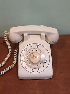 Vintage Western Electric Model 500 Rotary Telephone White Ebay