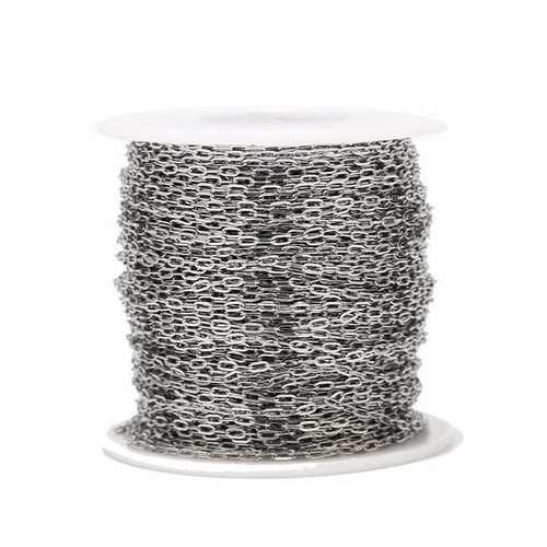 5meters Gold Plated Stainless Steel 1.7mm Width Rolo Cable Chain Link Chains - Picture 8 of 8