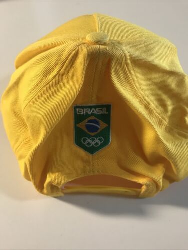 Brasil Brazil Soccer Adjustable Plastic Strap Back Baseball Cap Hat Nice Shape - Picture 3 of 5