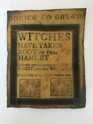 Salem Witch Trials Aged Reproduction Replica Poster Print | eBay
