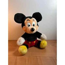 Vintage Disneyland Mickey Mouse Plush 7" Stuffed Toy Walt Disney World