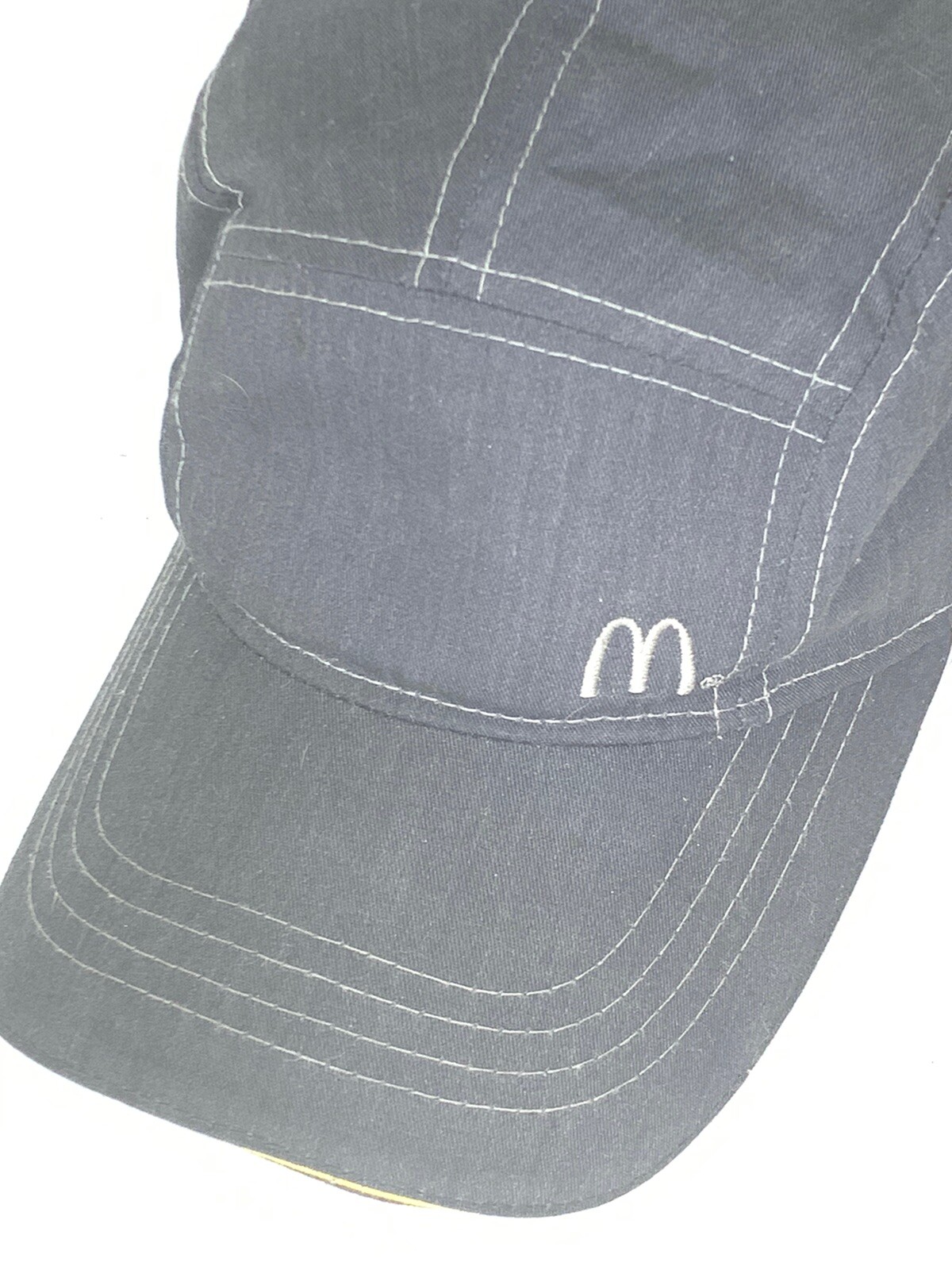 Mcdonalds Gray Employee Hat Cap Panel 