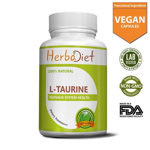 L-Taurine 1000mg Capsules Amino Acid Muscle Mass Supports Heart Health Energy L-Taurine 1000mg Capsules Amino Acid Muscle Mass Supports Heart Health Energy