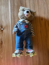 Vintage Sammy Skates Musical Animated Skating Bear 14" 1980s