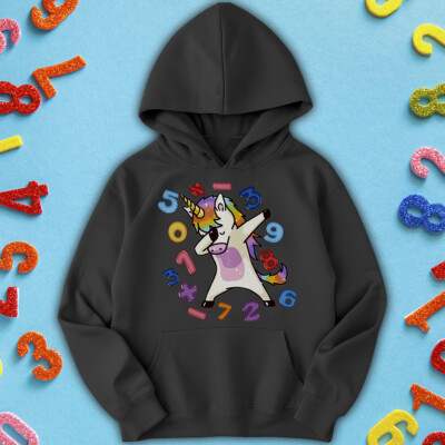Jungen Mädchen Einhorn Dabbing Pose nationale Ziffernzahl Tag Pullover Kinder Hoody #ND