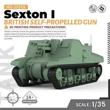 SSMODEL SS35559 1/35 Military Model Kit British Sexton I Self-Propelled Gun