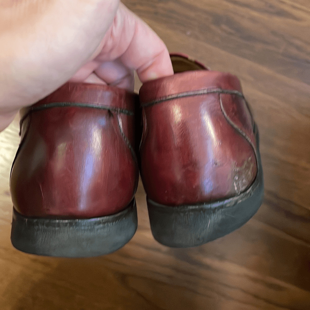 Vintage Allen Edmonds Cameron Oxblood Penny Loafers Size 9.5A C Loafer Leather Upper Casual Shoes for Men for sale | eBay main image 2