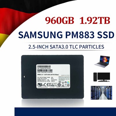 Samsung PM883 1.92TB 960GB 2,5Zoll SATA III Enterprise SSD Solid State Drive Lot