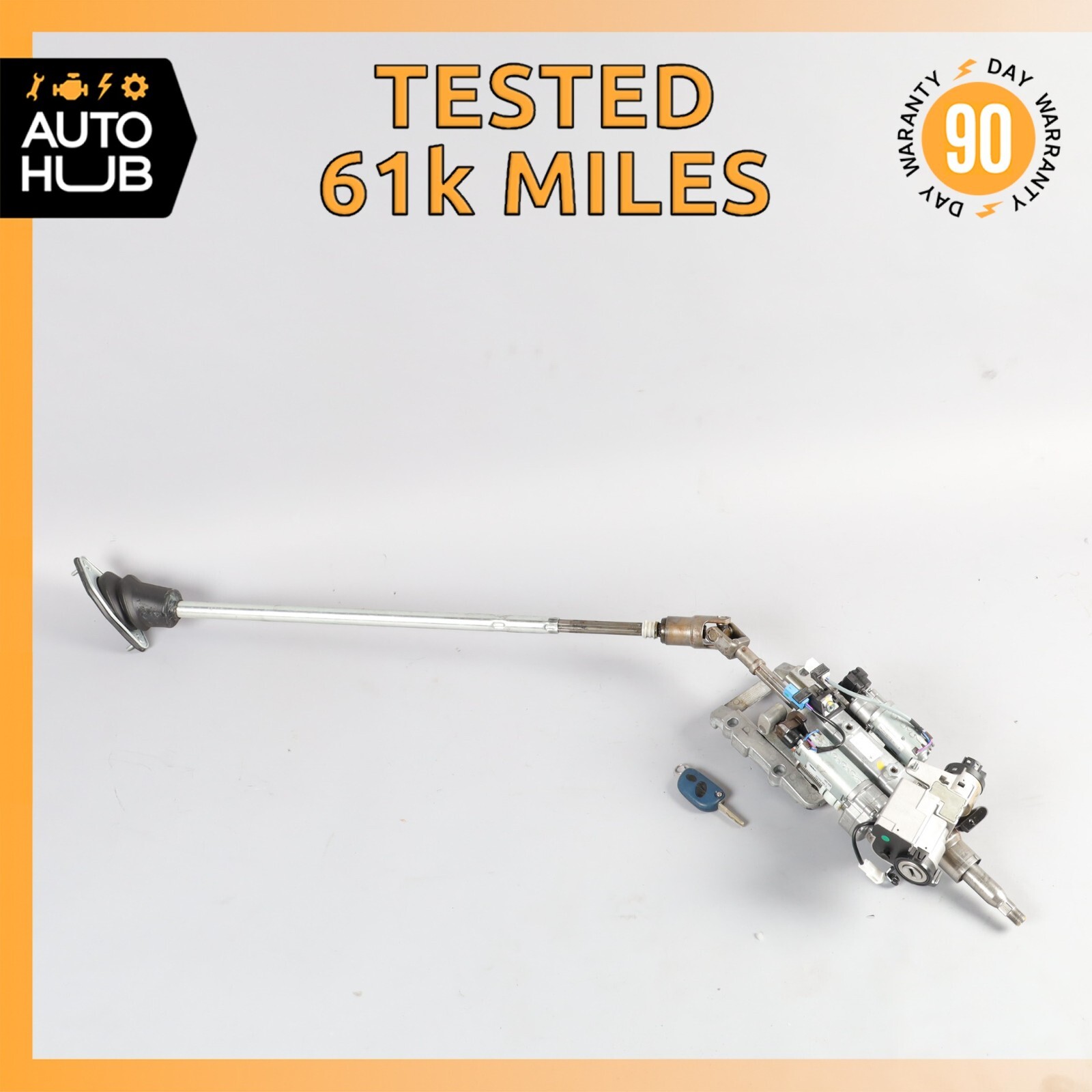 08-19 Maserati GranTurismo GranCabrio M145 Steering Wheel Column w/ Key OEM 61k