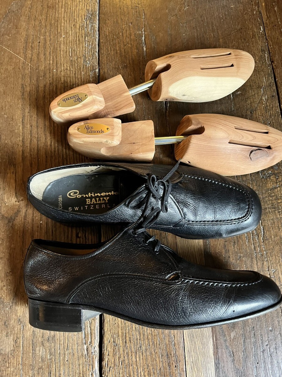 BALLY Continental Cordoba Black Leather Formal Lace Up Mens  display picture 1