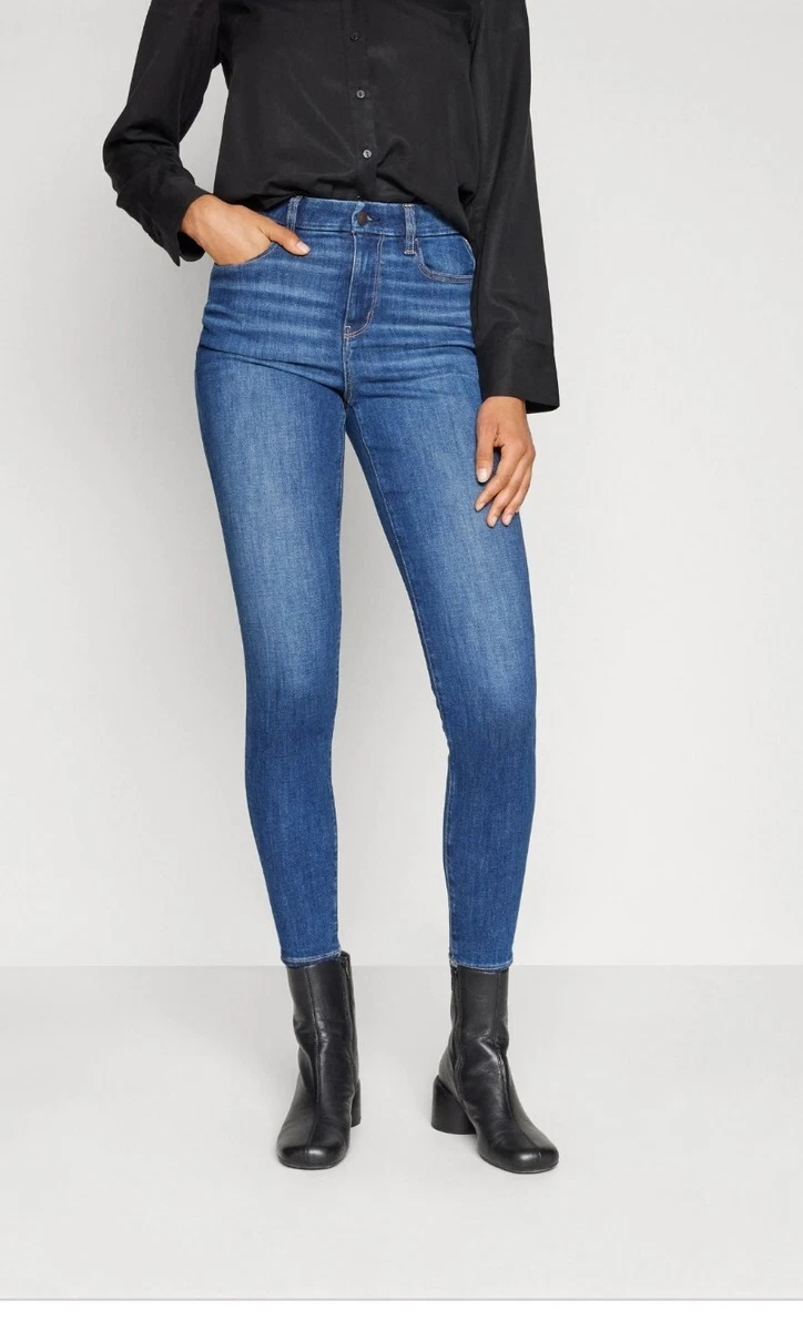 American Eagle AEO High Rise Skinny Jegging Blue Jeans Women's