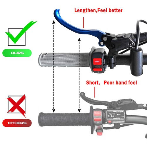 For Sur-Ron for Surron Light Bee CNC Brake Lever Front / Rear 2018-2020 Blue New - Bild 8 von 15