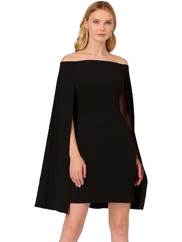 NWT Adrianna Papell Dress Black Long Sleeve Sheer Cocktail Party Career | eBay NWT Adrianna Papell Dress Black Long Sleeve Sheer Cocktail Party Career | eBay