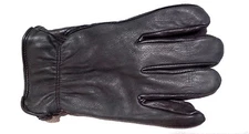 Men's Deerskin Luxury Winter Driving Glove Black Lined 40 Gram Thinsulate