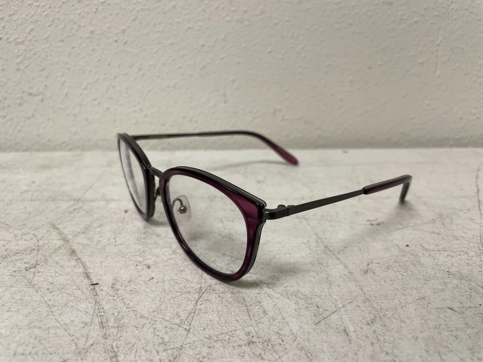 Vera Wang V528 PS 51-20-135 Púrpura/Gris Plástico Borde Completo Marco de Gafas Solo Foto 4 de 4