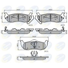 Brake Pads Set For Nissan Titan 5.6 4x4 Rear Comline 44060-7S025 44060-ZC025