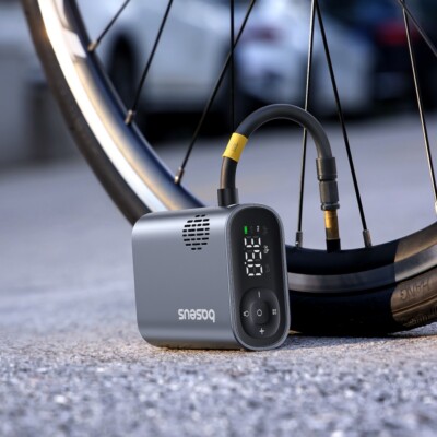 150PSI Fahrradpumpe mit Digitalanzeige Notbeleuchtung, für Motorrad, Fahrräder