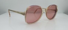Vintage Mega Debutante Brown Translucent Oval Sunglasses FRAMES ONLY