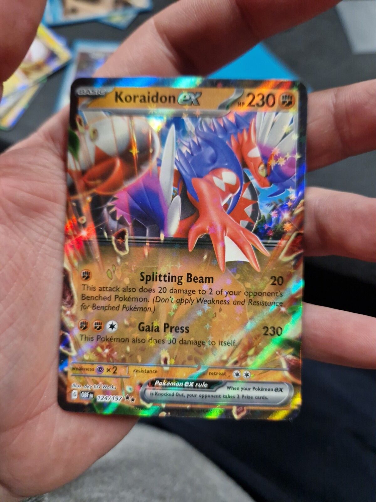 carta pokémon - koraidon ex - obsidian flames - - Comprar Cartas  Colecionáveis antigas no todocoleccion