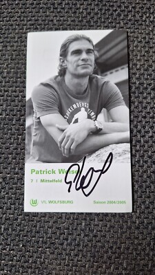 PATRICK WEISER # VFL WOLFSBURG / GERMANY - AUTOGRAMMKARTE ORIGINAL SIGNIERT