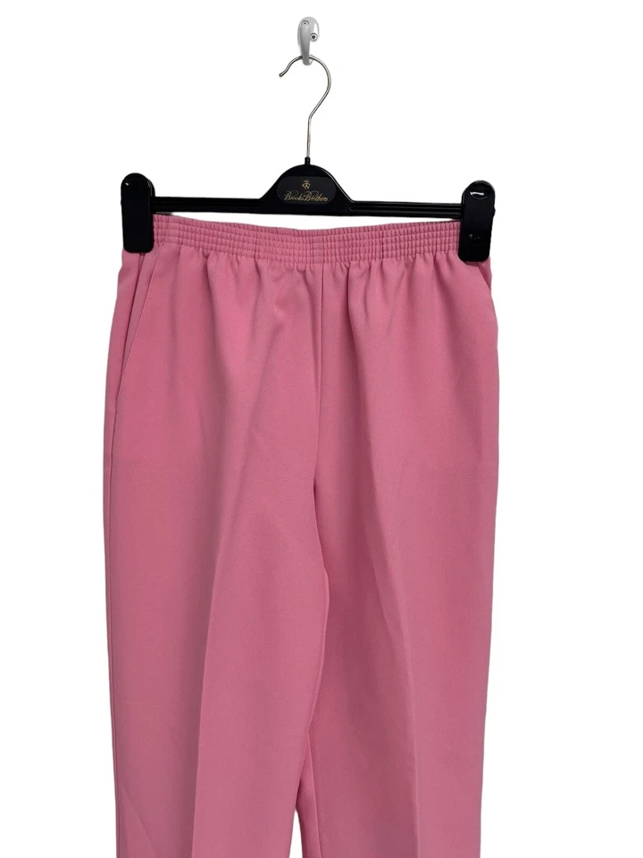 Alfred Dunner Petite Women's Light Pink Elastic Waist Pull-On Dress Pants Size 8 - Image 2 of 4